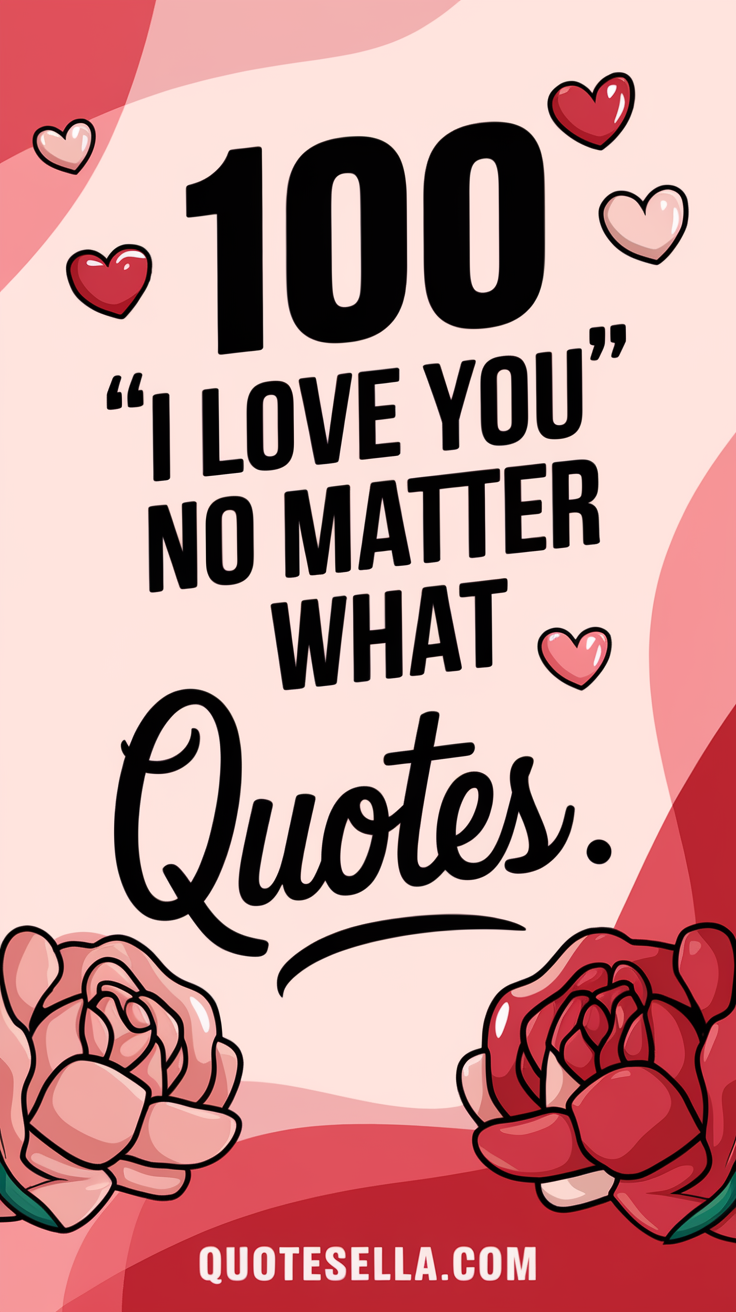 I Love You No Matter What quotes