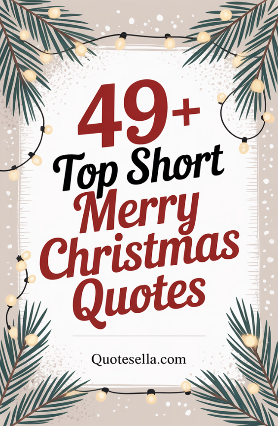Short Merry Christmas Quotes