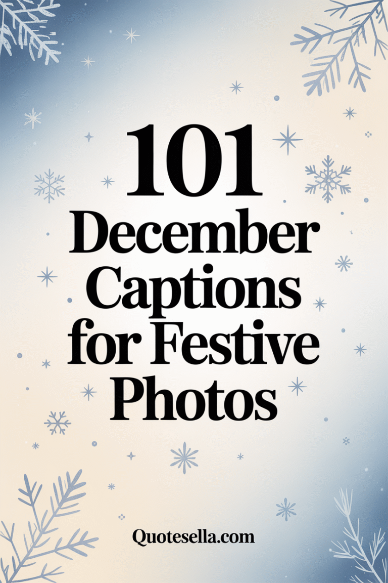 101 December Captions for Festive Photos